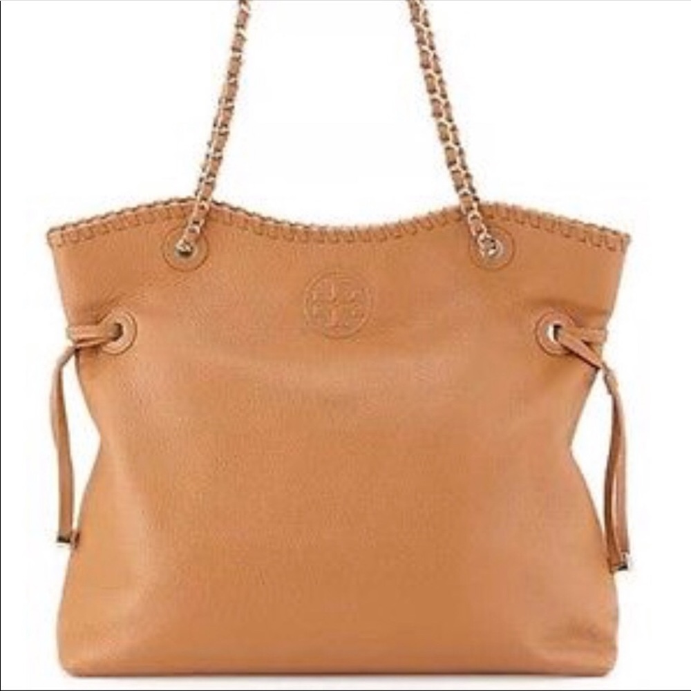Tory Burch Marion Slouchy Tote in Royal Tan